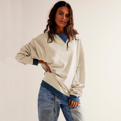 Street-Chic Style: Color-Matching Lantern Sleeve Sweatshirt | Marvis - Marvis