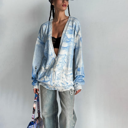 Vintage Tie-Dyed Woolen Coat - Distressed & Oh-So-Chic! | Marvis - Marvis