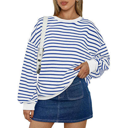 Oversized Striped Pullover – Effortless Cool & Comfy | Marvis - Marvis