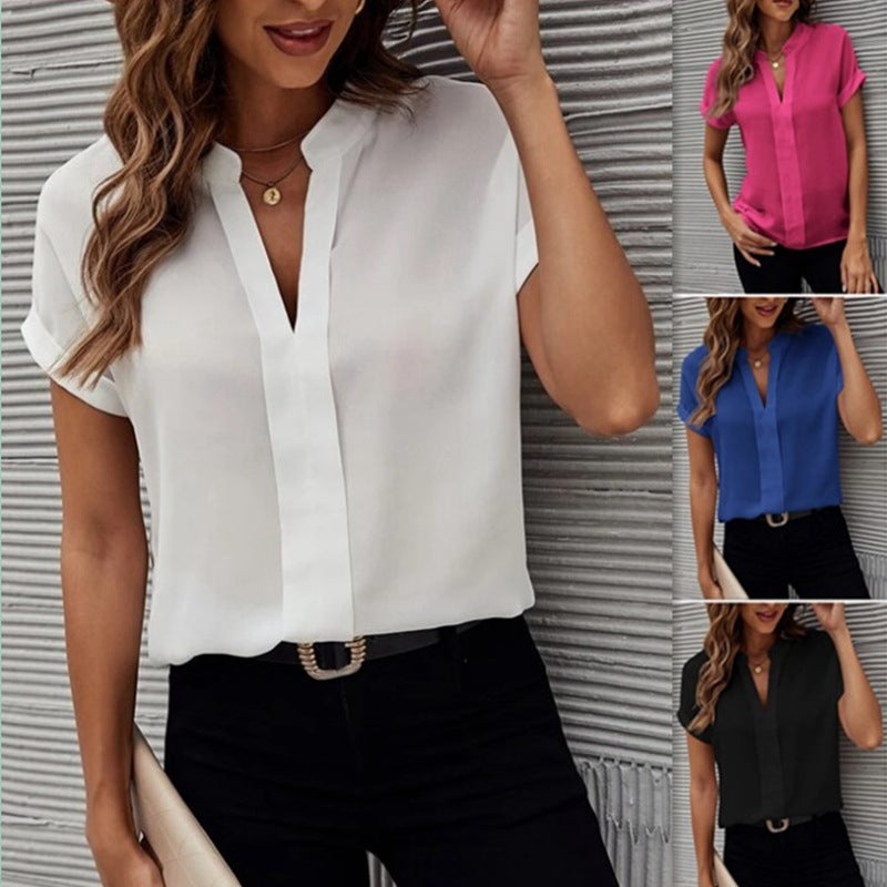 Effortlessly Chic V-Neck Shirt - Your New Wardrobe Staple! | Marvis - Marvis