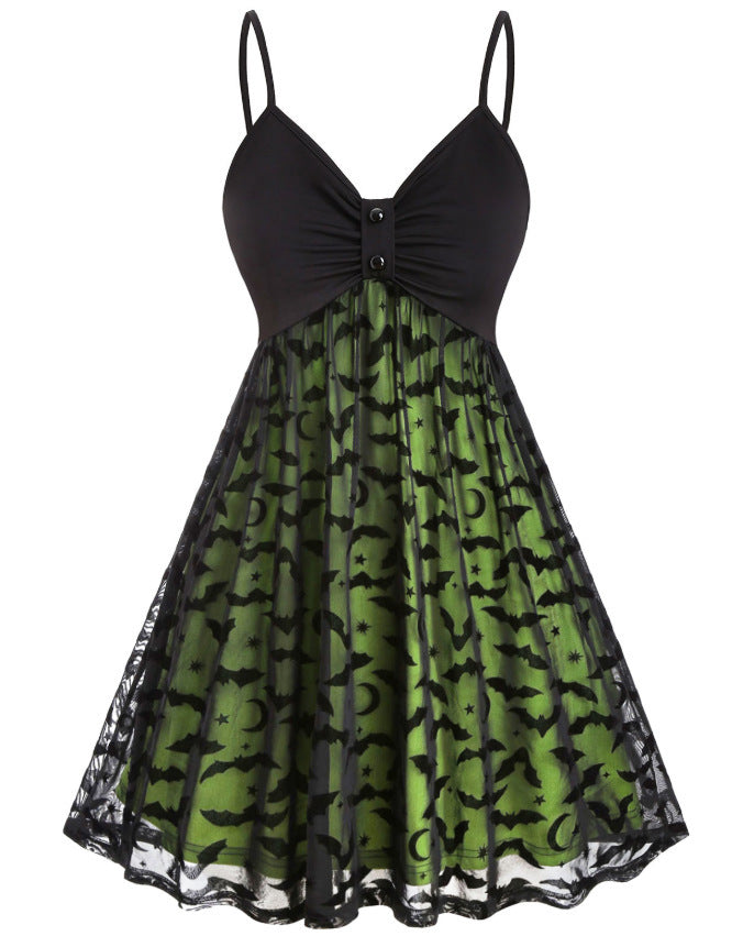 Bat Belt Halloween Party Dress: Unleash Your Inner Bat-itude! | Marvis - Marvis