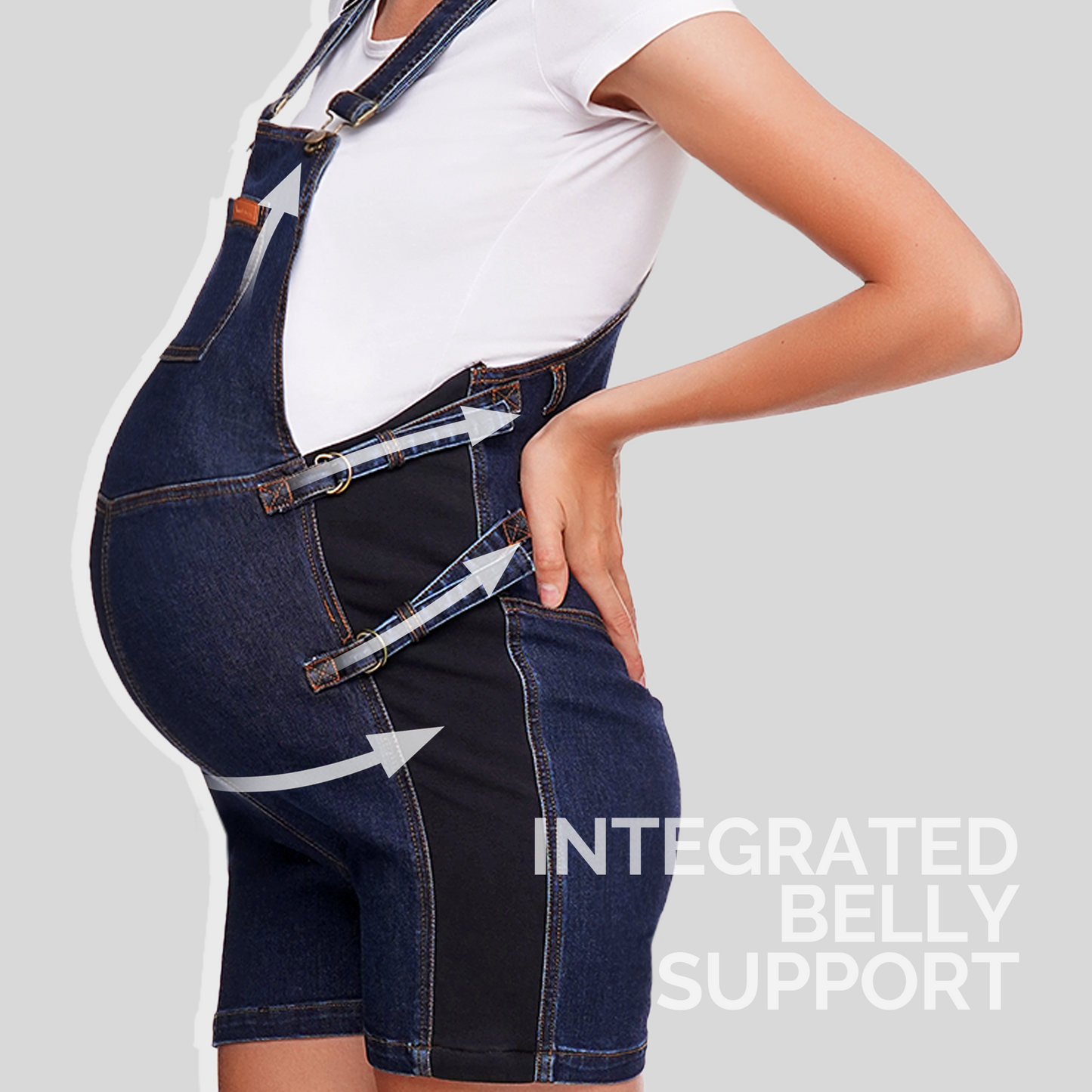 Short & Sweet: Belly Support Maternity Overalls | Marvis - Marvis