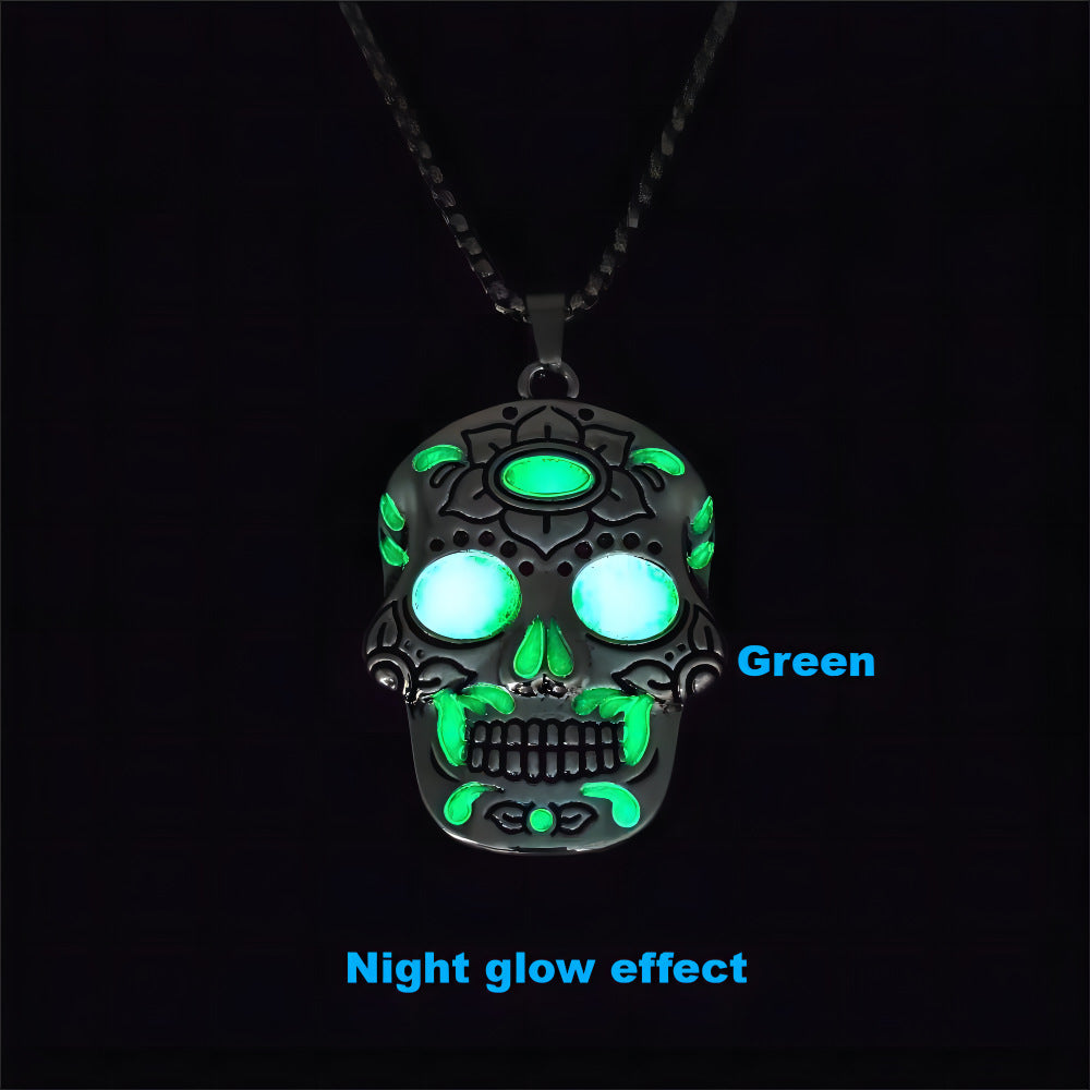 Glow in Style: Halloween Luminous Skull Necklace | Marvis - Marvis