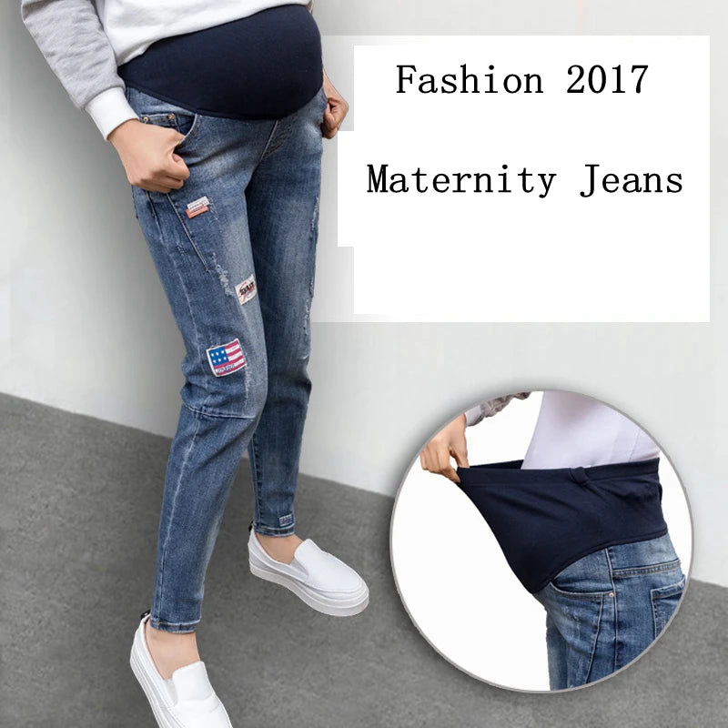 Stylish & Comfy Maternity Blue Jeans for Moms-to-Be | Marvis - Marvis