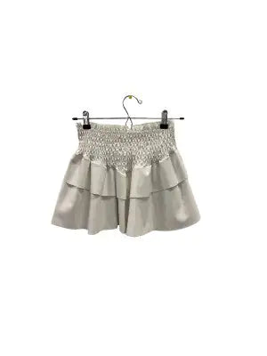 Unleash Your Edge with Our Leather Smock Ruffle Skirt | Marvis - Marvis