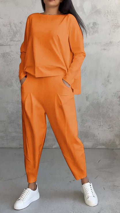 Irregular Design Sweater & Harem Pants Suit - Be Bold, Be You! | Marvis - Marvis