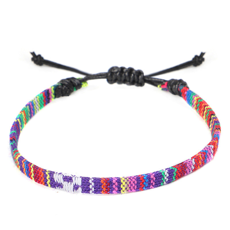 Hand-Woven Rainbow Anklet – Boho Bliss for Your Ankles! | Marvis