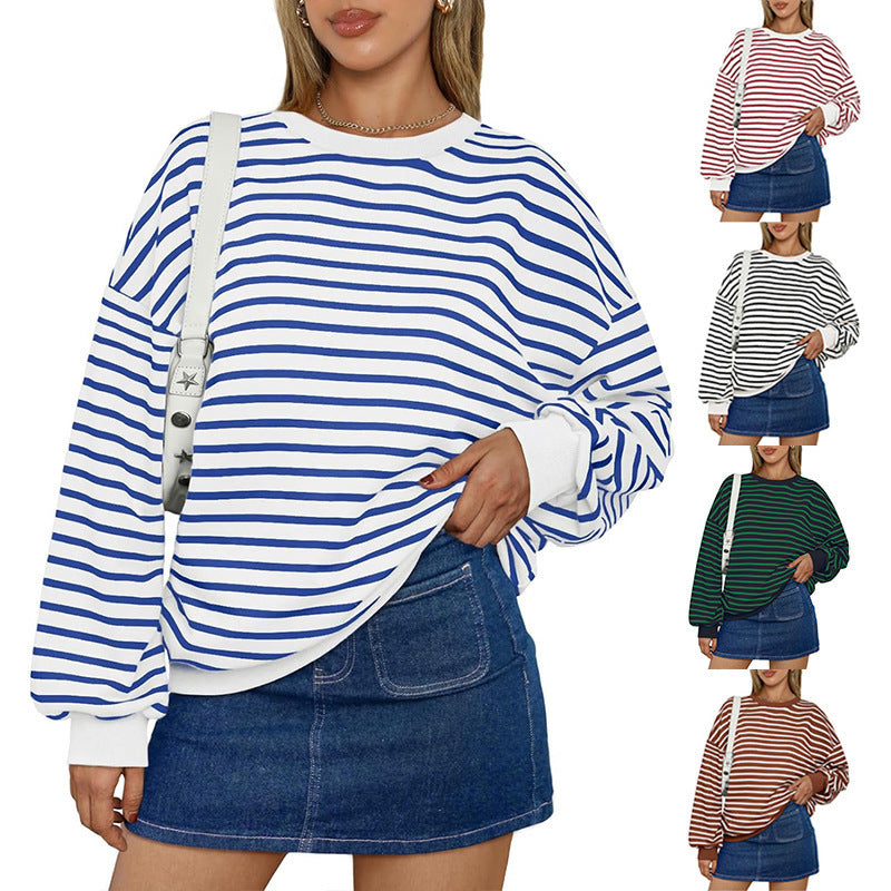 Oversized Striped Pullover – Effortless Cool & Comfy | Marvis - Marvis