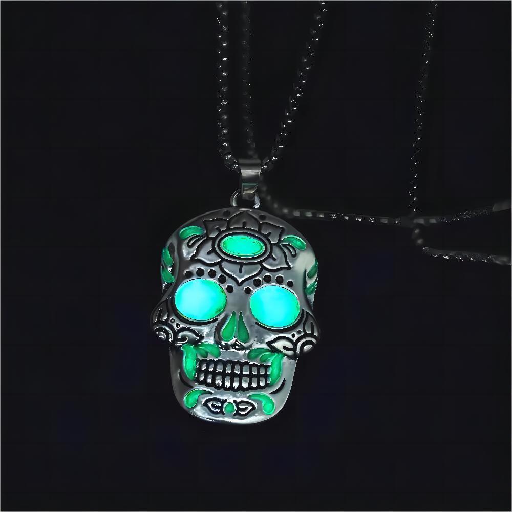 Glow in Style: Halloween Luminous Skull Necklace | Marvis - Marvis