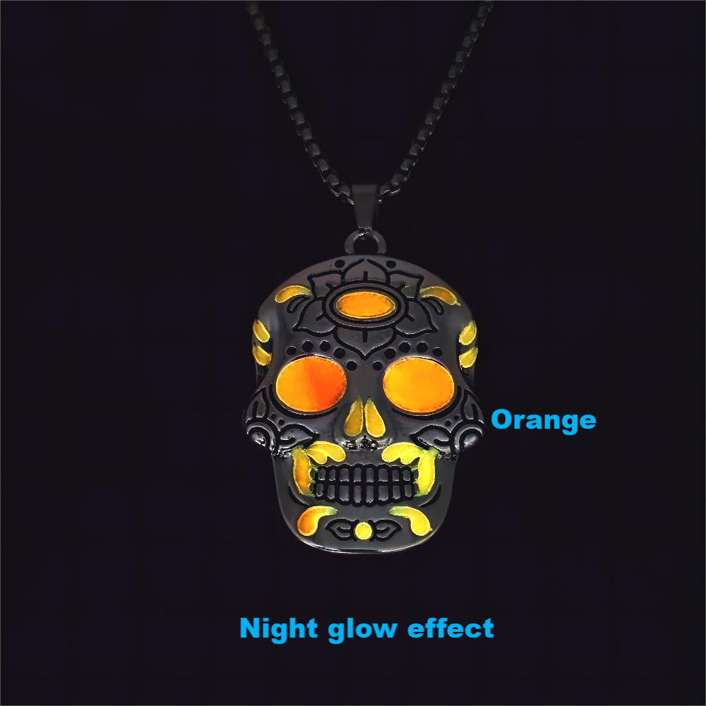 Glow in Style: Halloween Luminous Skull Necklace | Marvis - Marvis