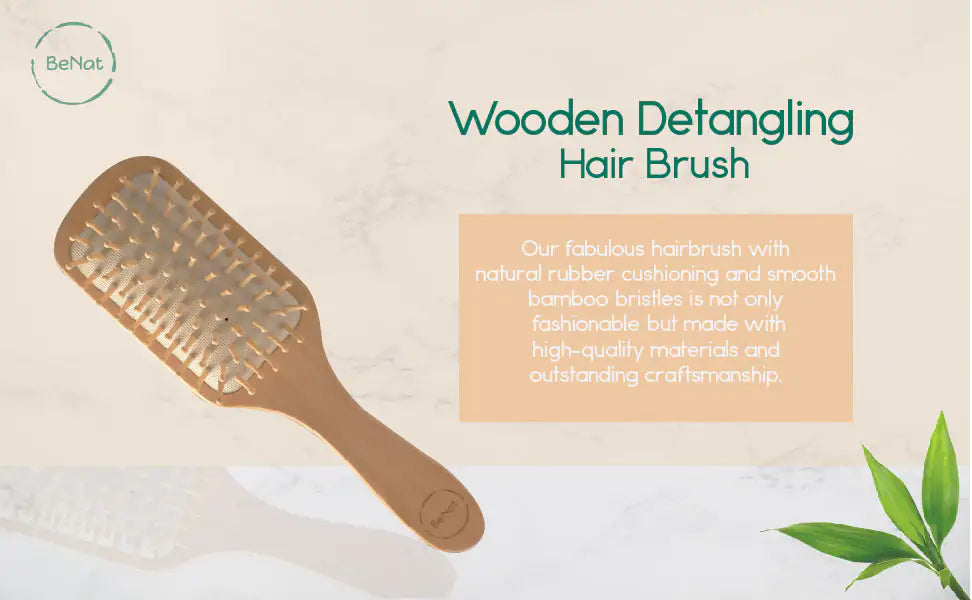 Eco-Friendly Wooden Detangling Hair Brush | Marvis - Marvis