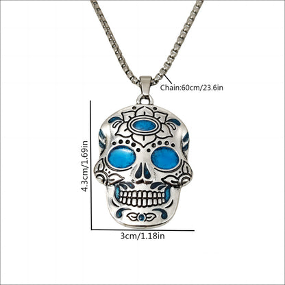 Glow in Style: Halloween Luminous Skull Necklace | Marvis - Marvis