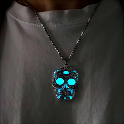 Glow in Style: Halloween Luminous Skull Necklace | Marvis - Marvis