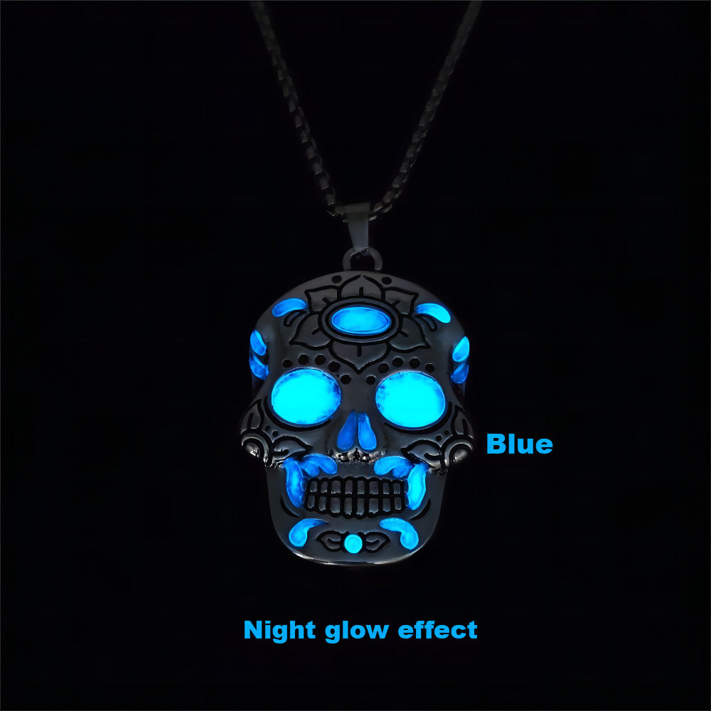 Glow in Style: Halloween Luminous Skull Necklace | Marvis - Marvis