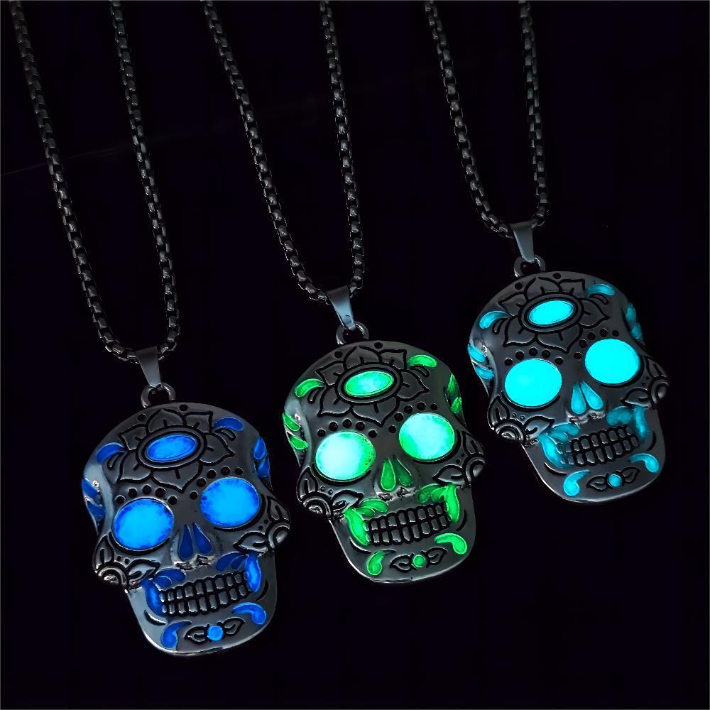 Glow in Style: Halloween Luminous Skull Necklace | Marvis - Marvis