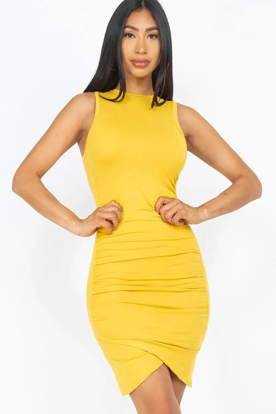 Chic & Sleek: Shirred Bodycon Mini Dress | Marvis - Marvis