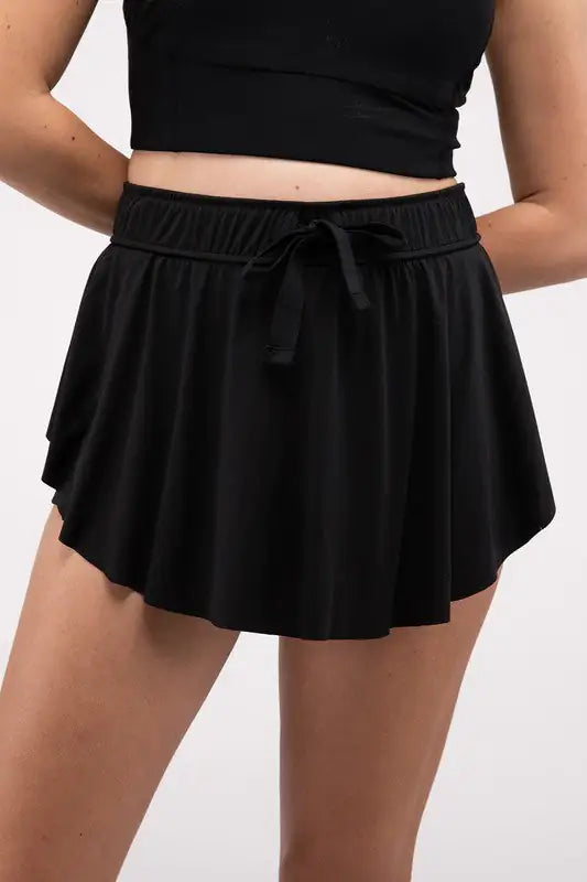 Game, Set, Match! Zenana Ruffle Hem Tennis Skirt with Pockets | Marvis - Marvis