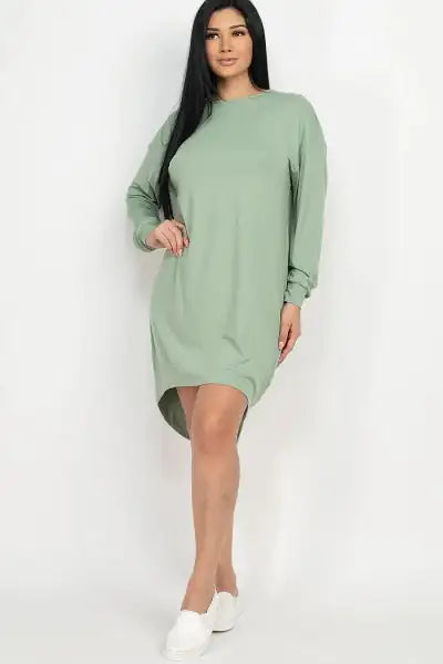 Effortless Comfort: Cozy High Low Dress | Marvis - Marvis