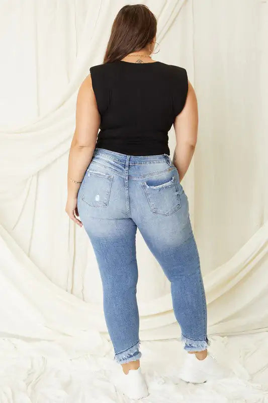 Flatter Your Curves with Mid-Rise Ankle Skinny Jeans | Marvis - Marvis