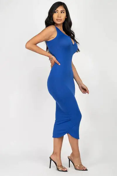 Chic & Casual: Women's Split Neck Tank Dress | Marvis - Marvis