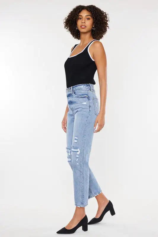 Retro Vibes: KanCan High-Rise 90s Boyfriend Jeans | Marvis - Marvis