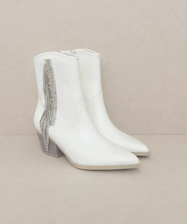 Shine & Strut—Rhinestone Fringe Boots That Steal the Show! | Marvis - Marvis